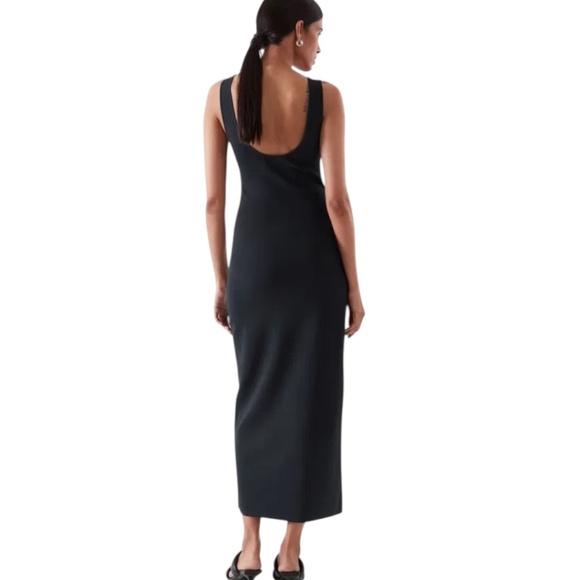 COS Knitted Midi Tube Scoop neck Dress | Medium - Picture 4 of 8